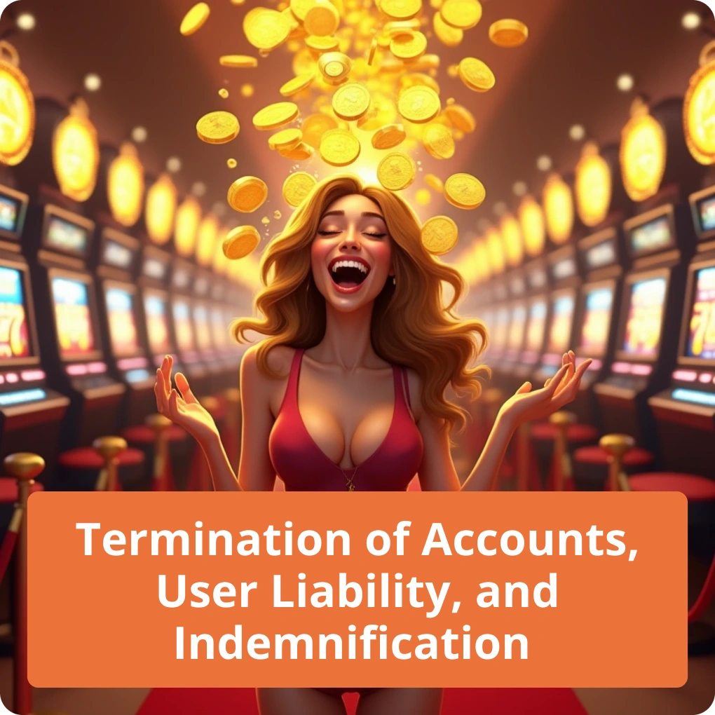 Termination of Accounts, User Liability, and Indemnification